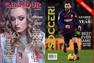 do magazine cover, magazine layout, typesetting, catalogue design