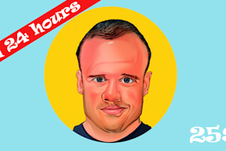 draw caricature within 24hours