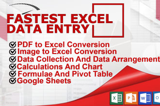 excel data entry fast and accurate