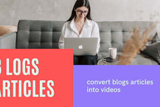 convert blog posts, articles, stories into videos with 98 percent accuracy