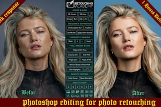 headshot photo edit and retouching in photoshop work image