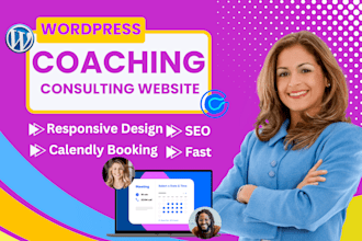 build a life coaching  or consulting website with online booking