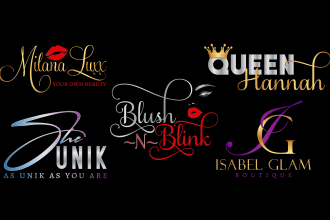 do unique feminine signature logo in adobe illustrator