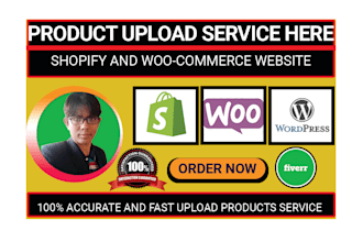 upload products or add products in shopify, woocommerce store