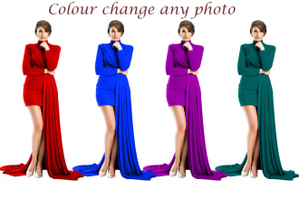 do color change, color correction, and change color any photo