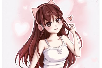 draw anime character, oc, fanart, portrait