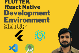 flutter, react native development environment setup, plugin install, fix issues