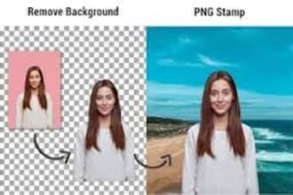 do 20 to 250 photos background removal and crop image