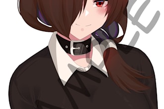 do something ilustration with anime style