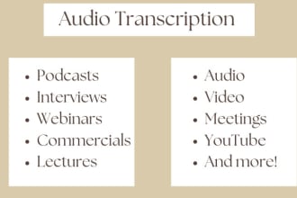 transcribe video or audio to text transcription