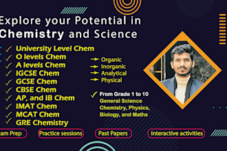 tutor chemistry from basic to university level chemistry and general science