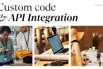 implement custom code and api integrations for webflow