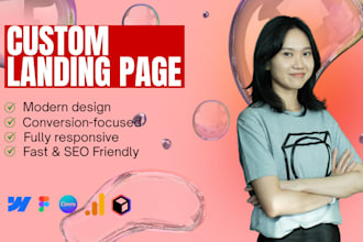 create a webflow landing page