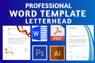 create proposal word template, report letterhead