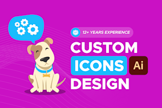 design custom icons for your website, app, printing materials