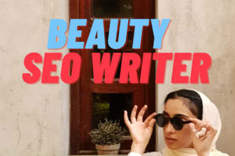 write beauty skincare SEO articles