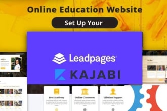 design gohighlevel website, kajabi website, kajabi landing page, gohighlevel
