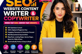 be your SEO website content writer or copywriter