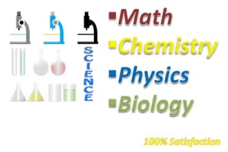 be tutor for biology , physics , chemistry and math