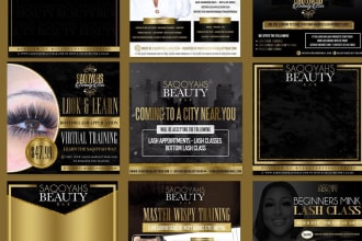 do eyelashes,boutique flyers and logo