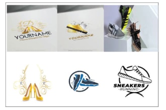design modern footwear or fashion shoes brand logo