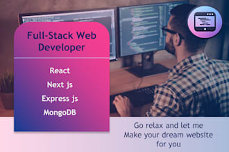 be nextjs react express mern mernstack fullstack developer