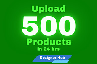 do bulk product listing and uploading for shopify, amazon, ebay and etsy