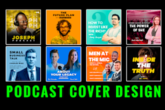 design a unique and professional podcast covert art for you