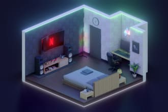 design your room into 3d isometric