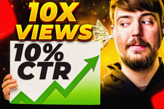 design an eye catching youtube thumbnail for your video