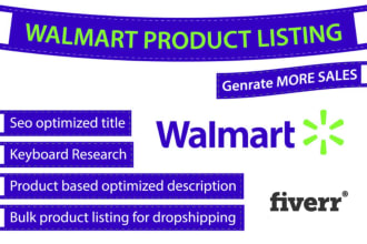 be your walmart expert to resolve listing issues and manage PPC and wfs