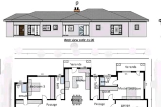 draw architectural blueprints using autocad, revit and sketchup