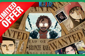 draw your one piece character half price off limited offer only
