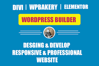 convert figma design to divi, elementor and wpbakery website