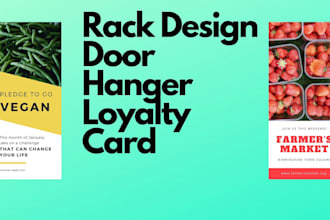 design professional postcard, rack card