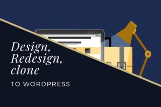clone, redesign, or migrate any website to wordpress