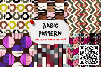 design a fashion seamless geometric pattern for fabric