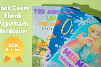 design kdp book cover, low content book cover design