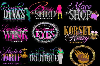 feminine ,lashes,hair,nail, beauty salon logo