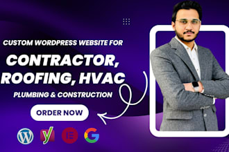 design a SEO friendly roofing, hvac, contractor and construction website