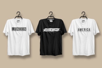 do typography  minimalist bulk t shirt design