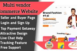 build your dream ecommerce multi vendor marketplace website, online store