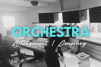 create a professional orchestra or string arrangement