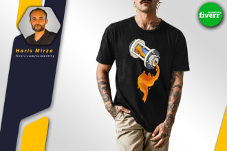 design a t shirt and custom 3d illustrations for merchandise