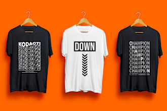 do custom minimalist typography t shirt design