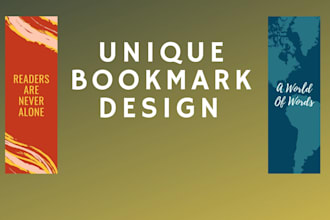 design any type of bookmark