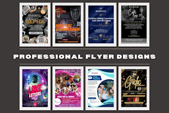 design a professional flyer, brochure or social media post