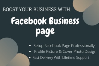 create an impressive fb business page and optimization