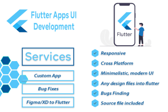 do flutter app development, convert your design into flutter app