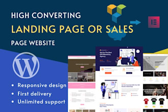 create responsive wordpress landing page